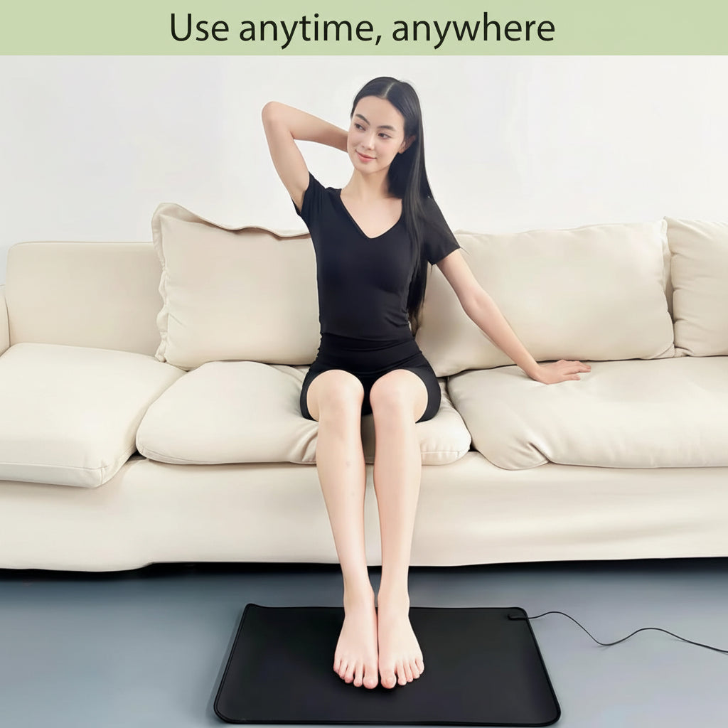 Grounding Mat, 15.7" X 23.6" Earthing Mat Grounding Pad for Improves Sleep,Stress Relief,Enhanced Circulation, Balanced Energy, Reduce Pain and Inflammation