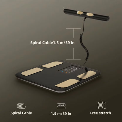 Smart Bioimpedance Scale New Smart Body Composition Scale Digital Scale Body Fat Weight Scale Balance Bioimpedance Scale