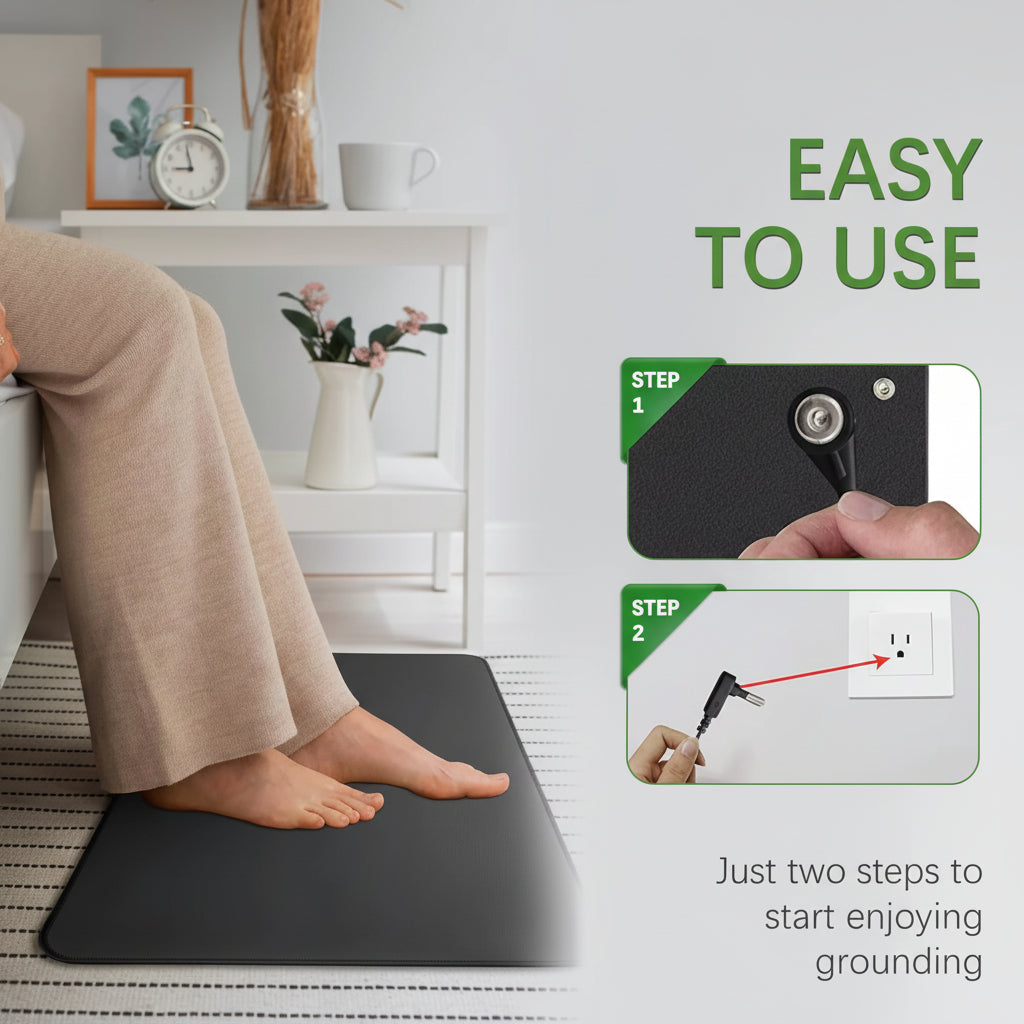 30X60CM Earthing Mat Grounding，Pad Grounding Mat for Desk for Improves Sleep,Enhanced Circulation,Reduces Inflammation & Pain