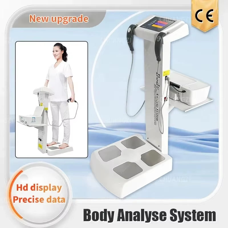 Professional Intelligent Human Body Fat Scale Element Health Analyzer Machine Printer Body Composition with Result Sheet