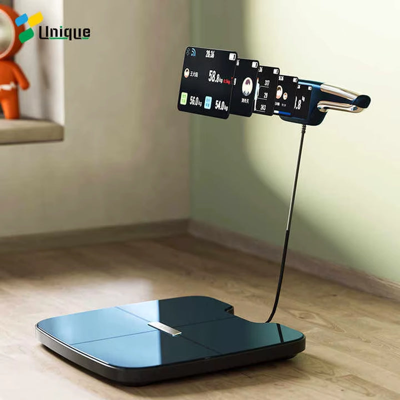 8 Electrodes Digital Smart WIFI Scale for Body Weight Fat Accurate BMI Muscle Mass 28 Body Composition Health Analyzer with App