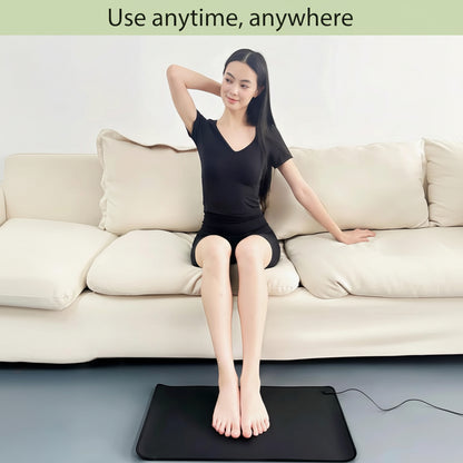 Grounding Mat, 15.7" X 23.6" Earthing Mat Grounding Pad for Improves Sleep,Stress Relief,Enhanced Circulation, Balanced Energy, Reduce Pain and Inflammation