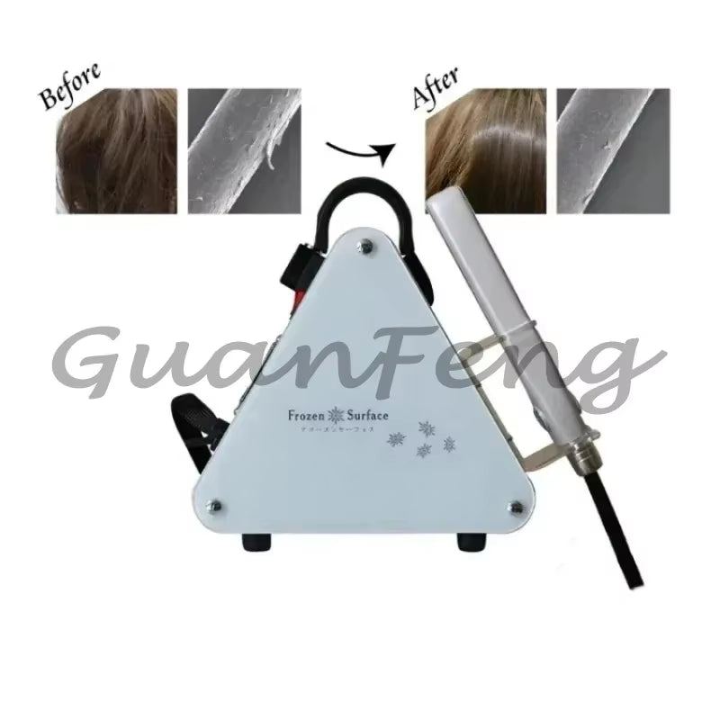 Hair Straight Care Machine Ice Cold Cryotherapy Flat Iron Ice Repair Hair Care Frozen Therapy Cool Treatment Device