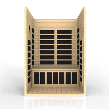 Dynamic Infrared Santiago 2 - Person FAR Infrared Sauna in Hemlock