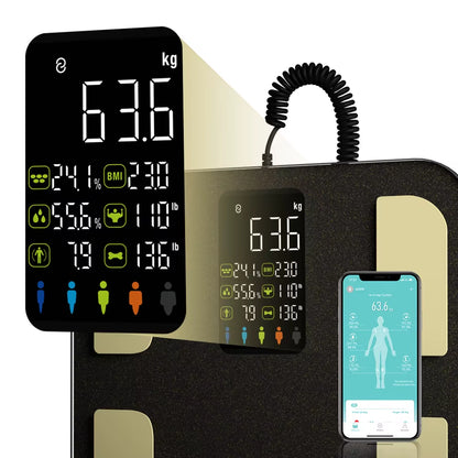 Smart Bioimpedance Scale New Smart Body Composition Scale Digital Scale Body Fat Weight Scale Balance Bioimpedance Scale