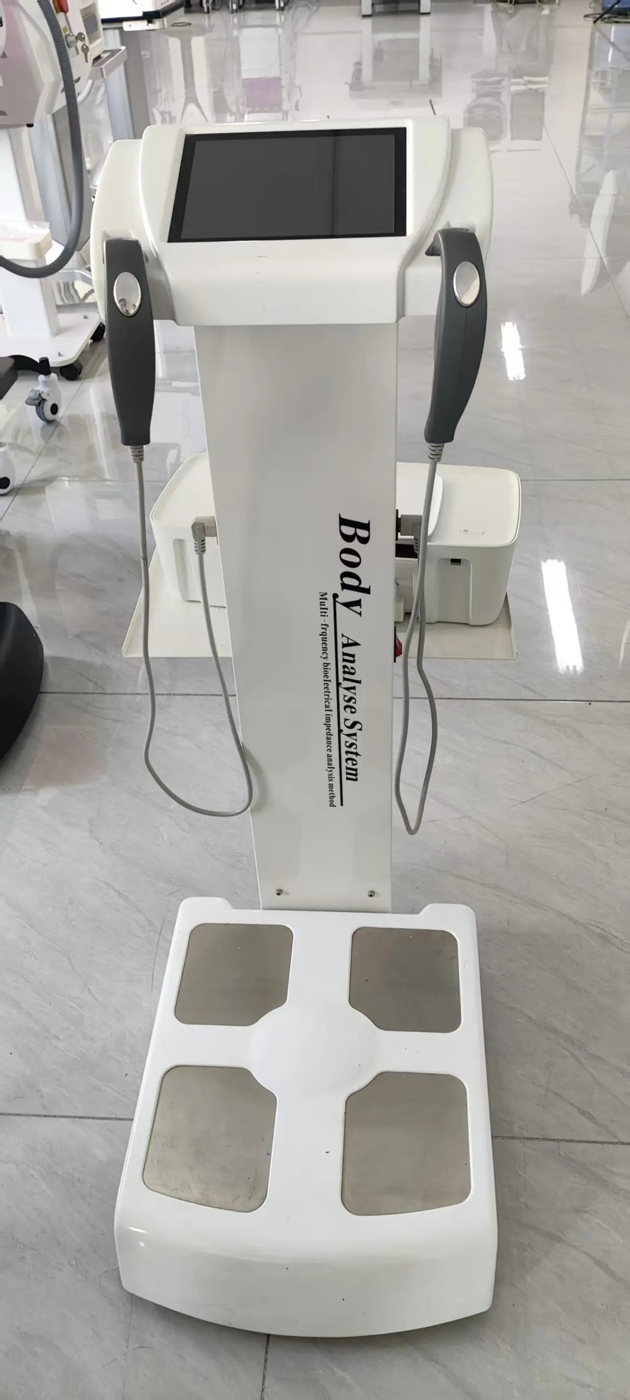 Professional Intelligent Human Body Fat Scale Element Health Analyzer Machine Printer Body Composition with Result Sheet