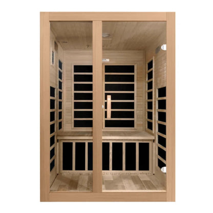 Dynamic Infrared Santiago 2 - Person FAR Infrared Sauna in Hemlock