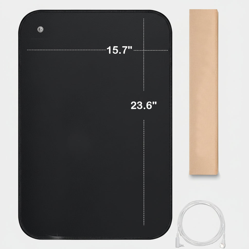 Grounding Mat, 15.7" X 23.6" Earthing Mat Grounding Pad for Improves Sleep,Stress Relief,Enhanced Circulation, Balanced Energy, Reduce Pain and Inflammation