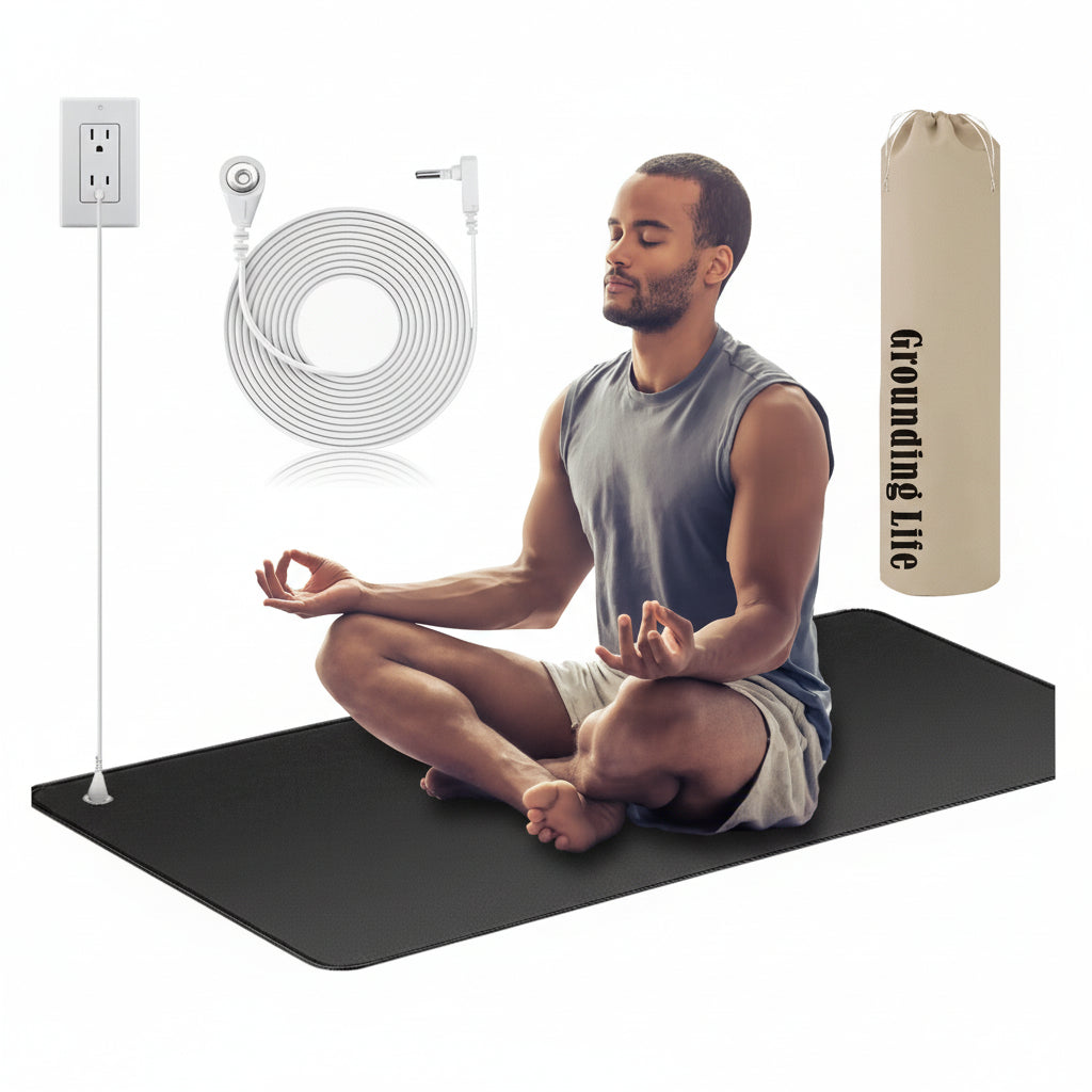 Grounding Mat Comfortable PU Grounding Pad Healthy Balance Grounding Mat for Improve Your Sleep Patterns and Relieve Anxiety