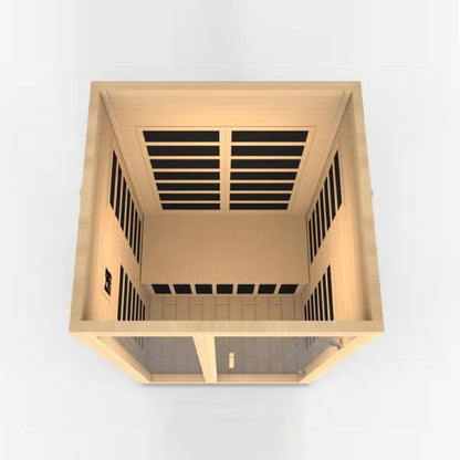 Dynamic Infrared Santiago 2 - Person FAR Infrared Sauna in Hemlock