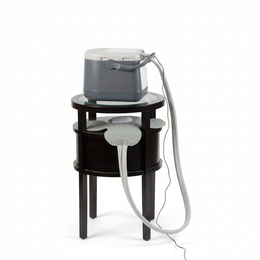 Cold Rush Compact Therapy Machine System with Left Hip Pad - Ergonomic Ice Machine, Adjustable Wrap - Quiet, Lightweight Cryotherapy Freeze Kit - Ice Pack for Hip Replacement Surgery