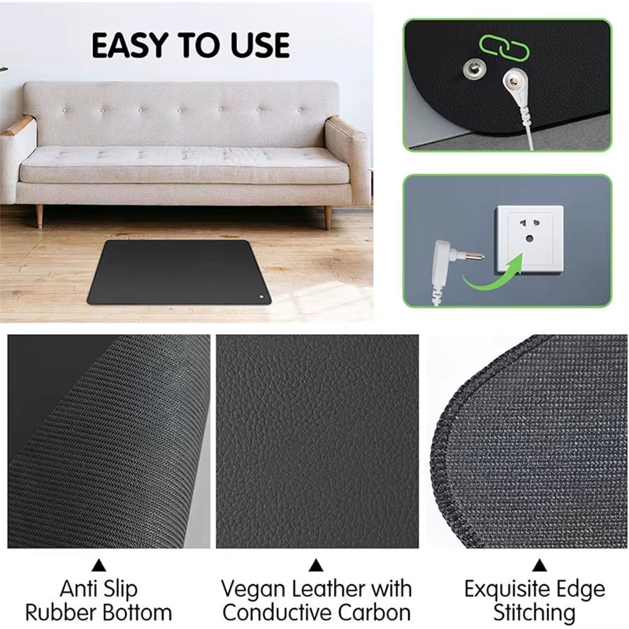 Grounding Mat, Suitable for Home or Office Use to Enhance Health, with Grounding Wire for Yoga Mats